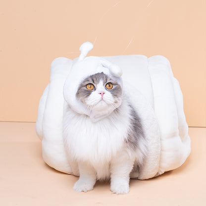 New Deep Sleep Cat Bed House Funny Snail Cats Mat Beds Warm Basket for Small Dogs Cat House Cushion Pet Tent Kennel Cat Supplies